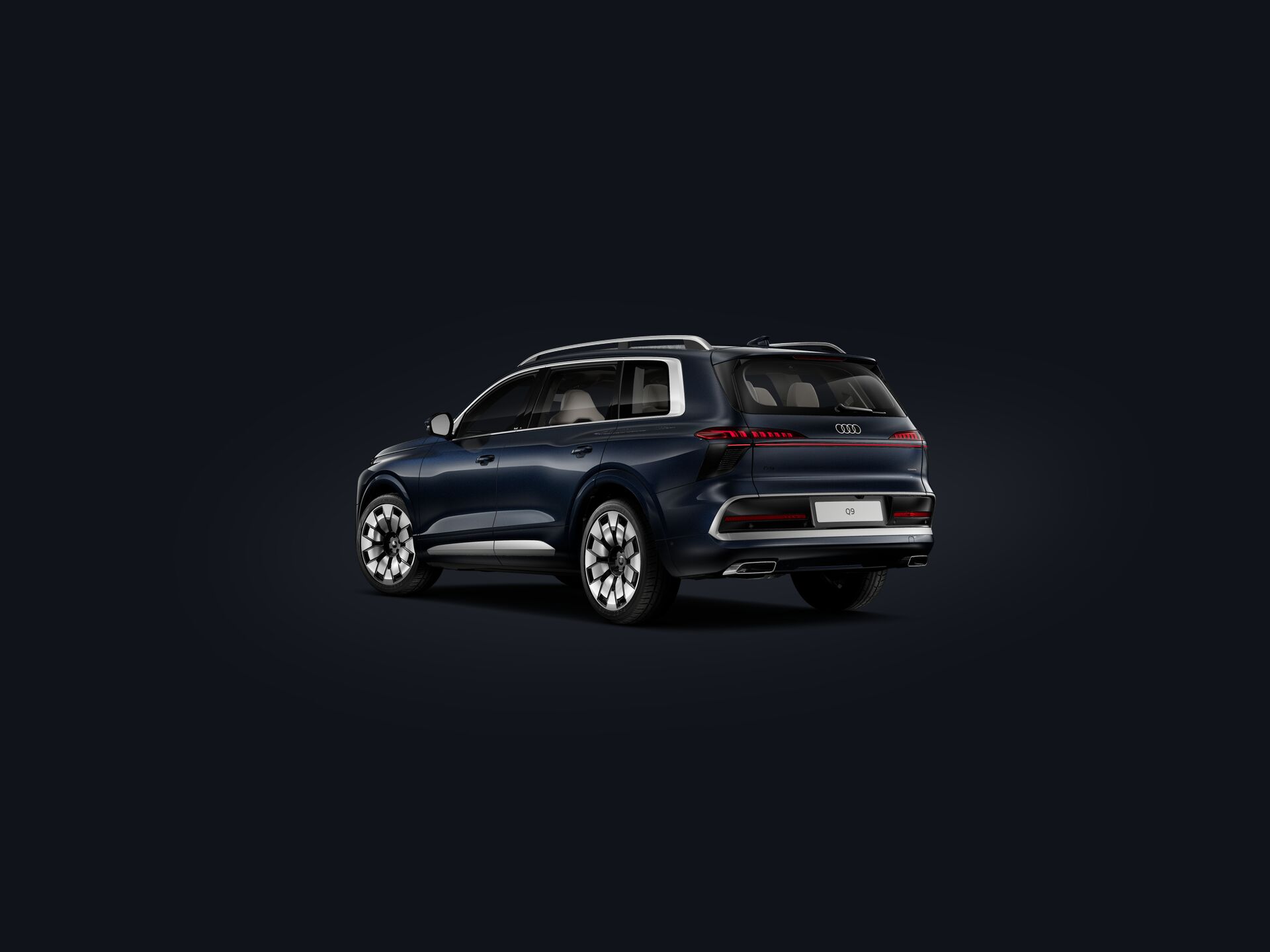 Audi Q9 in Heckansicht