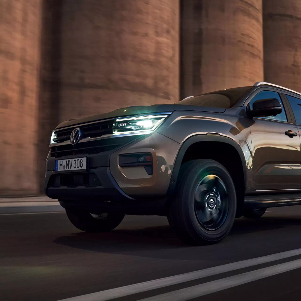 Front und Lichtdesign des Volkswagen Amarok