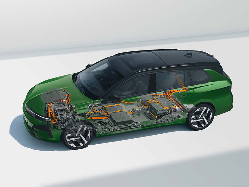 Batterietechnik des Opel Astra