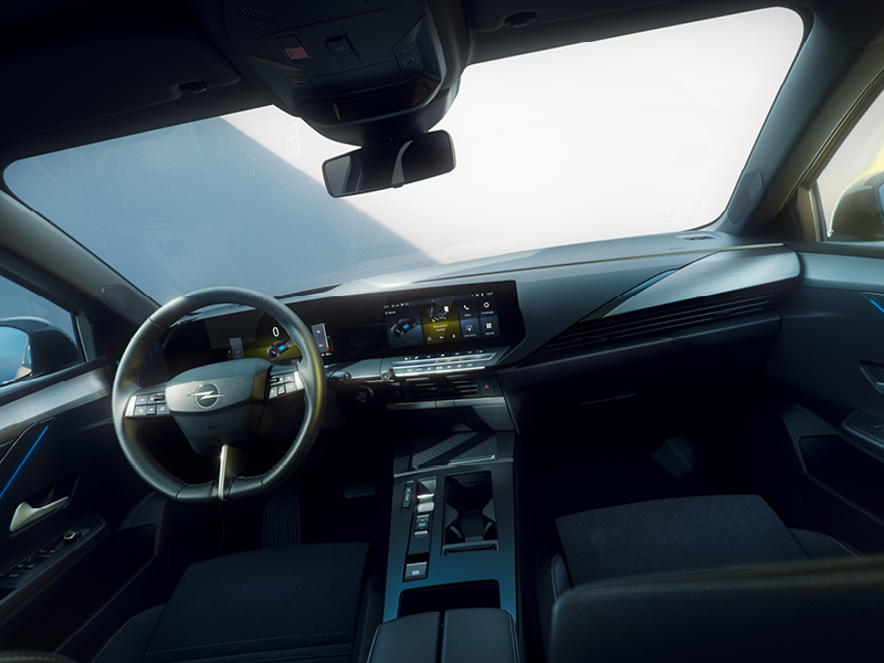 Innenraum und Cockpit des Opel Astra