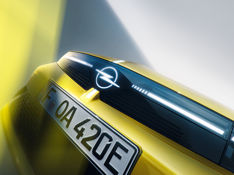 Frontansicht des Opel Astra