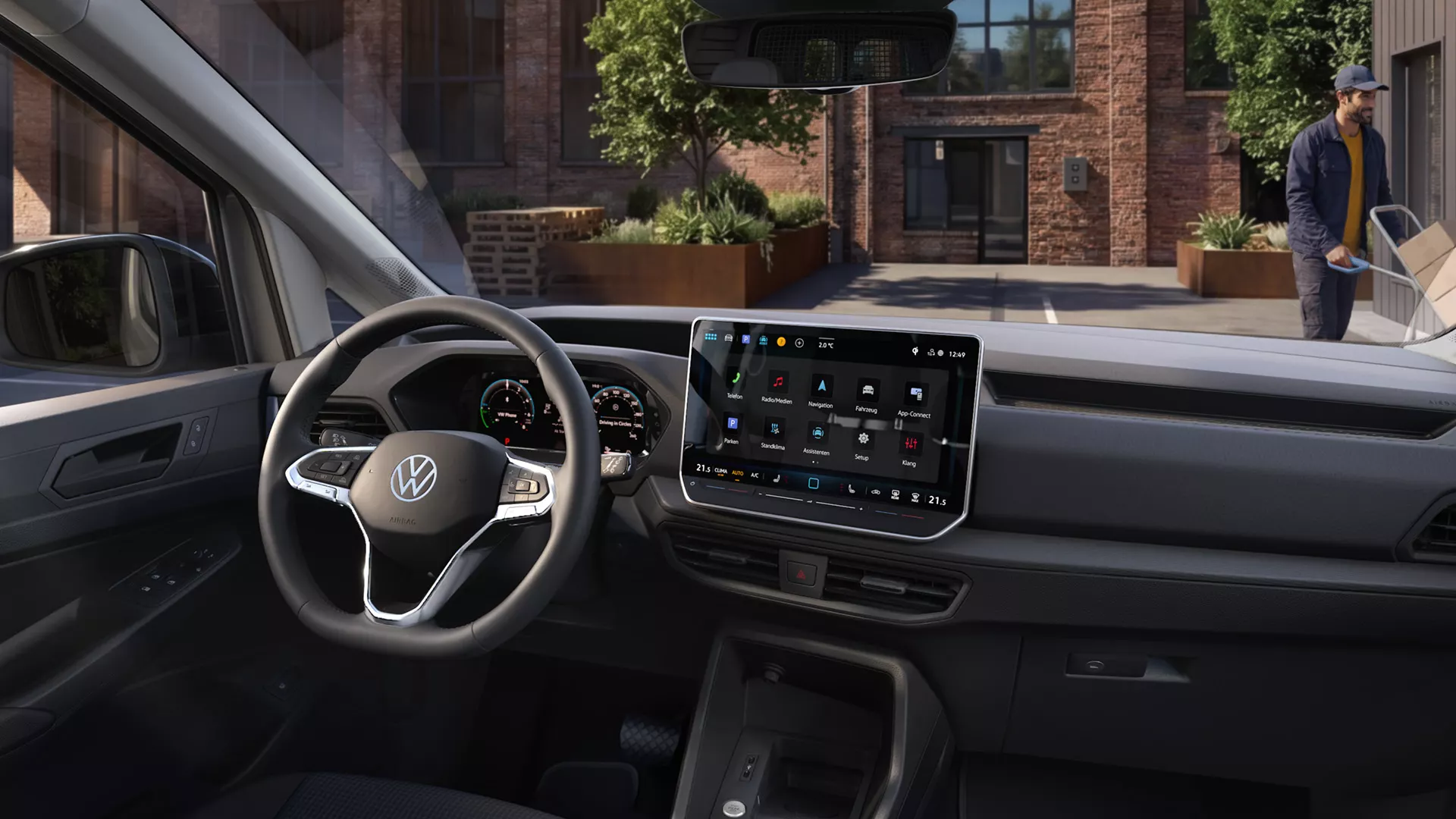 Innenraum des Volkswagen Caddy Cargo