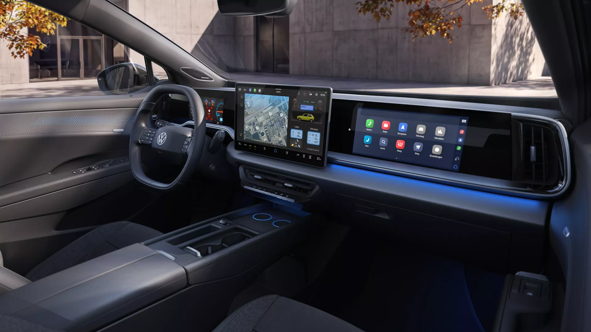Volkswagen ID. Tiguan Cockpit mit drei Displays